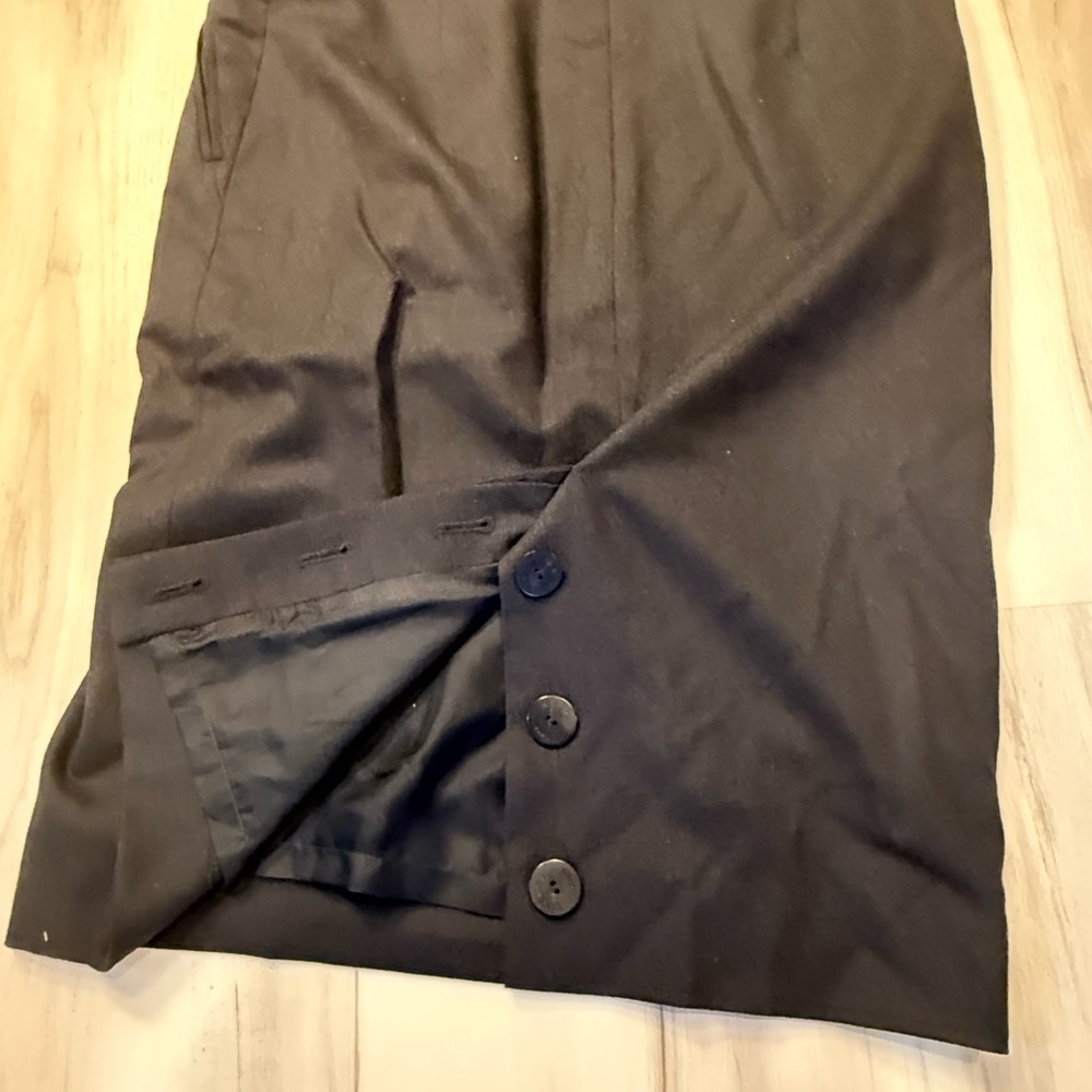 Hermes Black Pencil Skirt